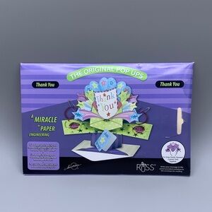 The Original Pop Ups Thank YouCard by Russ Paper Engineering NIP Card #POP017